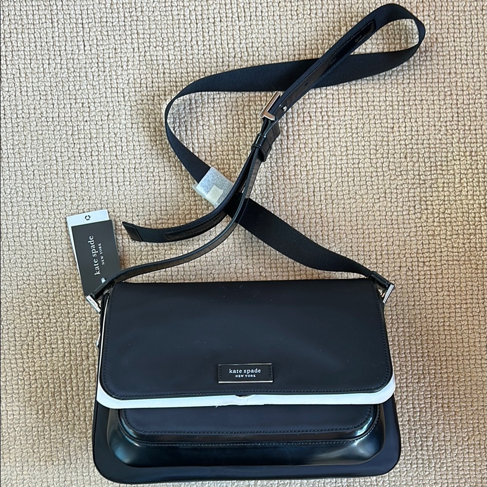 Kate Spade KSNYL Sam Icon Black Crossbody Bag - never used